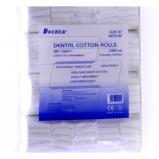 DENTAL COTTON ROLLS 1000 PCS