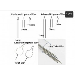 kobayashi ligatur wire preformed long15.5 cm,100pcs/tube